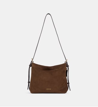 Mini sac hobo Mini Moreen en cuir - Nat & Nin - Ébène