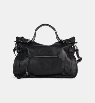 Sac cabas Meghan zippé en cuir - Nat & Nin - Noir