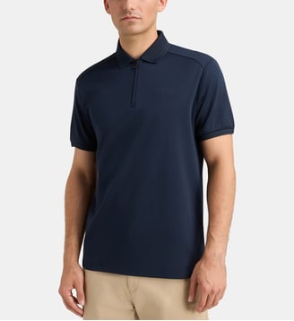 Polo droit Hsport coton - Hackett London - Bleu marine