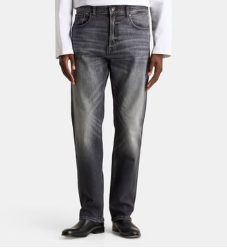 Jean Modern Straight en denim - 7 For All Mankind - Noir