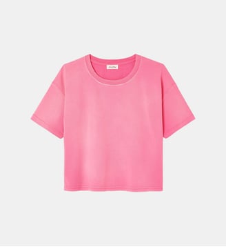 T-shirt ample en coton - American Vintage - Rose