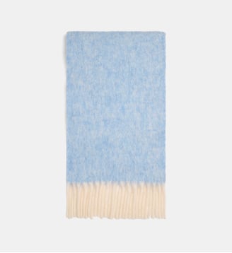 Echarpe Sara douce et moelleuse 258 gr - Galeries Lafayette - Bleu clair