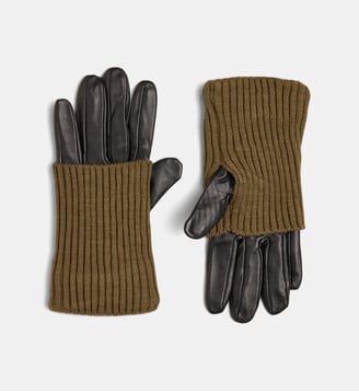 Gants manchettes Charly - Galeries Lafayette - Kaki