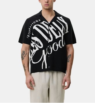 Chemisette droite coton signature - Les Deux - Noir et blanc