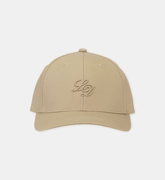 Casquette coton organique monogramme - Les Deux - Beige foncé
