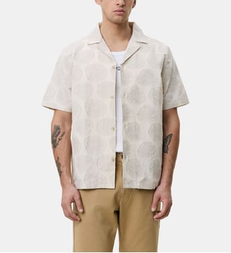 Chemisette droite motif jacquard - Les Deux - Beige