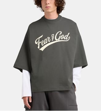 T-shirt droit Merch coton - Fear Of God - Gris foncé
