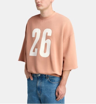Sweat droit coton manches 3/4 coton - Fear Of God - Gingembre