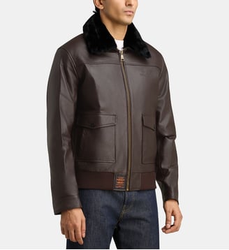 Blouson bombardier Maverick - Bombers Original - Marron