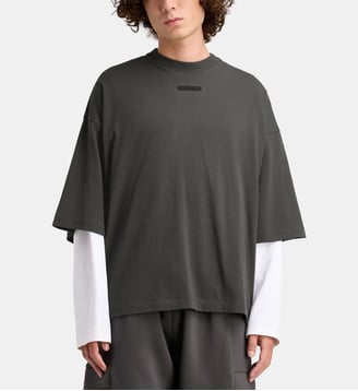 T-shirt droit Merch coton - Fear Of God - Gris foncé