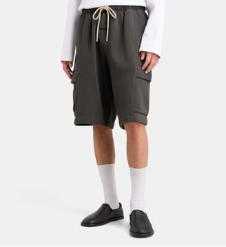 Short cargo long Basketball coton molletonné - Fear Of God - Gris foncé