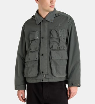 Veste Heavy Chrome-R Goggle en nylon - C.P. Company - Gris anthracite