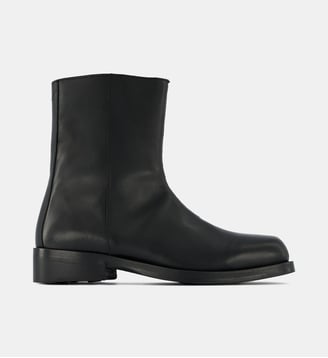 Bottines Orace cuir - Comptoir GL - Noir