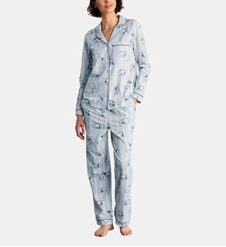 Ensemble de pyjama long en coton - Chelsea Peers - White