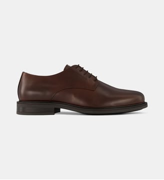 Derbies Orlando cuir lisse ou velours - Comptoir GL - Marron auburn