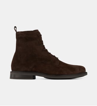 Boots Odilo cuir lisse ou velours - Comptoir GL - Marron