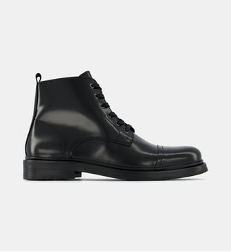 Boots Olivier cuir polido - Comptoir GL - Noir