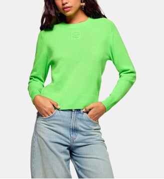 Pull Col Rond Logo Relief - From Future - Vert