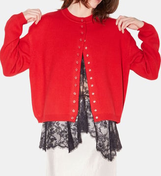 Gilet Tinos en laine mérinos - Roseanna - Rouge