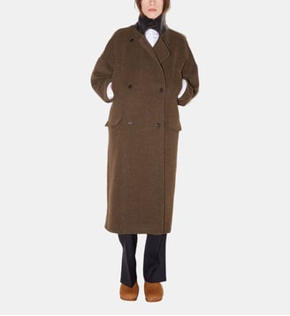 Manteau long Dundee en laine - Roseanna - Beige