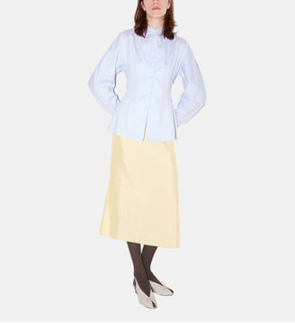 Jupe Midi Rosie en Satin d'Acétate - Roseanna - Jaune