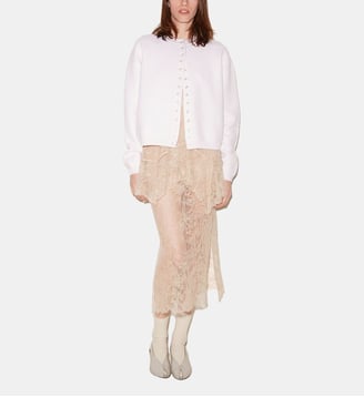 Jupe midi Rose en dentelle - Roseanna - Craie