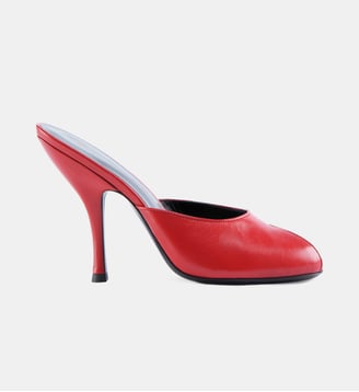 Mules à talons Date - Jude - Rouge