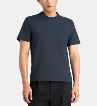 T-shirt droit en coton bio - Officine Générale - Bleu marine