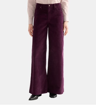 Pantalon Canyon évasé velours côtelé taille haute - Wrangler - Violet