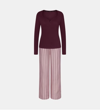 Pyjama long Elevated Sets PK LSL 01 - Triumph - Bordeaux
