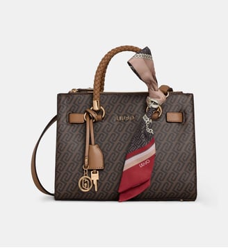 Sac cabas Manh monogrammé - Liu Jo - Marron
