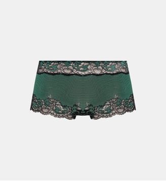 Shorty Modern Affair - Wacoal - Vert sapin et noir