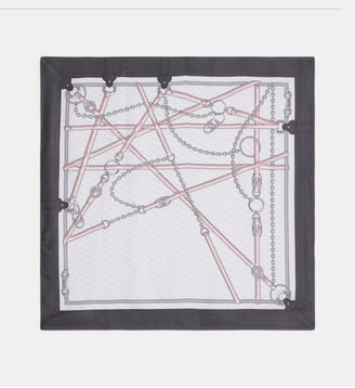 Carré monogrammé - Liu Jo - Noir clair