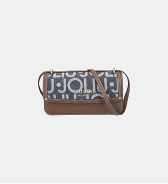 Sac caméra East west - Liu Jo - Bleu et marron et blanc