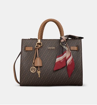 Sac cabas Manh monogrammé - Liu Jo - Marron
