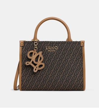 Sac cabas jacquard - Liu Jo - Marron