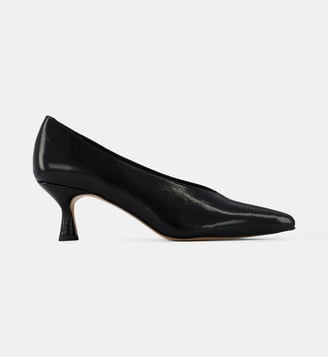 Escarpins emboitants Camilia cuir  - Galeries Lafayette - Noir