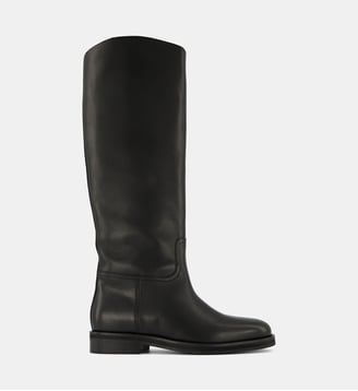 Bottes cavalières Clea cuir - Galeries Lafayette - Noir