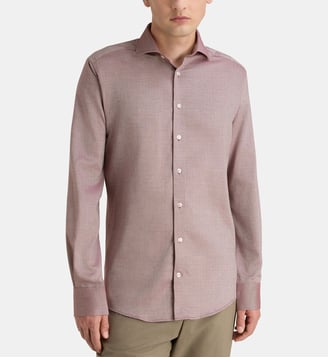 Chemise slim Pilgaard coton - Bruun & Stengade - Red