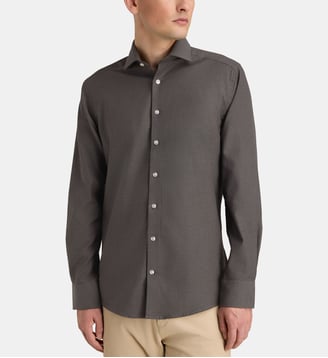 Chemise Slim Osemann coton - Bruun & Stengade - Dark grey