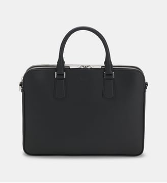 Porte document New Crosstown en cuir - BOSS - Black