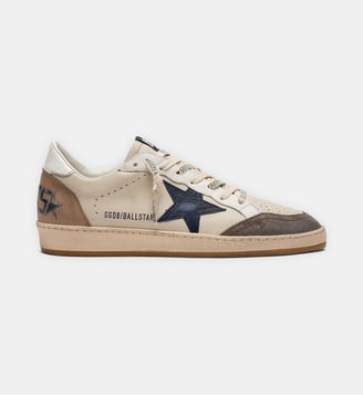 Baskets basses Ball Star - Golden Goose - Crème et bleu