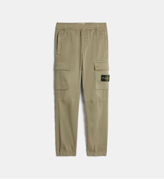 Pantalon cargo tapered coton stretch - Stone Island - Kaki clair