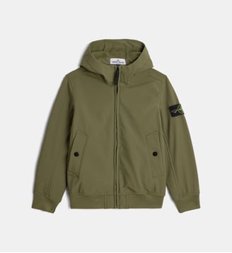 Coupe-vent à capuche - Stone Island - Kaki