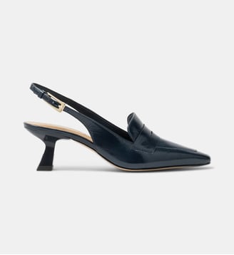 Escarpins sling back Carlita  - Bocage - Marine