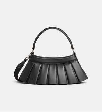 Sac à main Lenglen cuir  - Lacoste - Noir