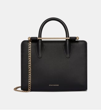 Sac à main mini Tote en cuir - Strathberry - Oat