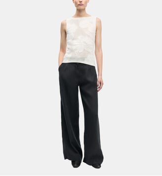 Pantalon Saiben en lin - Samsoe Samsoe - Noir