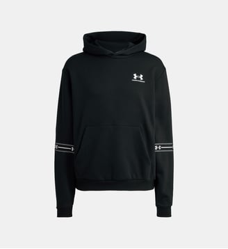 Hoodie signature et logos coton mélangé - Under Armour - Noir
