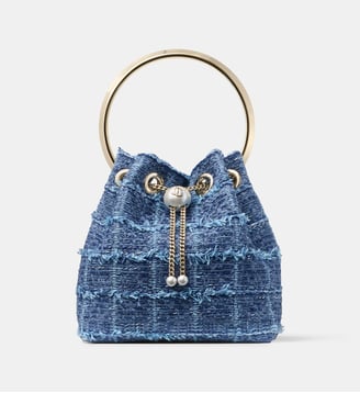 Sac seau Bon Bon - Jimmy Choo - Bleu denim
